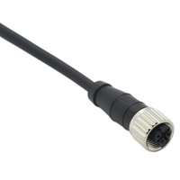 Câble assemblé M12 à 3 broches de type A, surmoulé, avec connecteur étanche et blindé IP67/IP68 pour capteurs et actionneurs