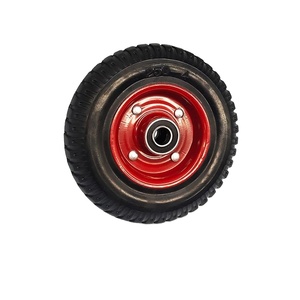 Hoch leistungs gummi Voll stahl Core Caster 5 6 8 Zoll drehbare Trolley Wheels Hochwertige Industrie rollen - Product Image 4