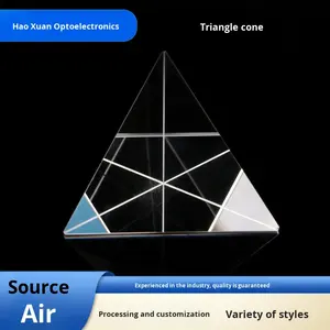 Hao Xuan tam giác hình nón <span class=keywords><strong>Laser</strong></span> Rangefinder BK7 lớp phủ bạc phản xạ lăng kính phản xạ ngược cạnh đặc biệt độ chính xác cao - Product Image 5