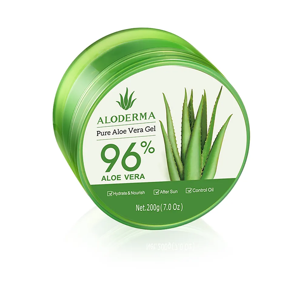 Aloderma Pure Organic Natural Skincare Aloe Vera Fast-absorbing Gel Beauty Products for Women After Sun Soothing Skin Lightening
