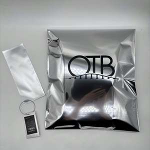 Custom LOGO Glossy / Matte Silver Mailer 6x9 10x13 12x15.5 14.5 X 19 Aluminum Mailing <b>Bags</b> <b>Packaging</b> <b>Clothing</b> - Product Image 4