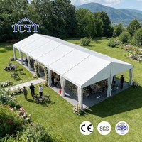 Tente de réception extérieure transparente pour événements et mariages, fabrication OEM chinoise