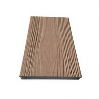 Panel Lantai Dek WPC (Wood Plastic Composite) Motif Kayu Modern, Tahan Retak, Sistem Klik, untuk Taman dan Kebun