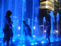 Fuente de Agua Musical Interactiva de Bajo Voltaje para Niños, Diseño Personalizado para Parques de Diversiones
