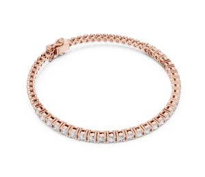 สร้อยข้อมือเพชรเม็ดเล็กเคลือบทอง14K 18K 1.95 CT สำหรับผู้หญิงได้รับการรับรองด้านการหมั้นของขวัญแต่งงาน - Product Image 6