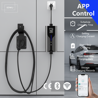 Câble de recharge pour véhicule électrique domestique avec prise Schuko, portable, Type 2, Type 1, GBT, NACS, courant réglable, chargeur de VE 16A