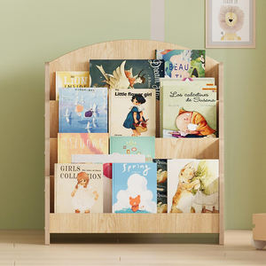 Estantería de Madera de 4 Niveles para Libros Infantiles, Librería Montessori Mini para Niños, Estante de Exhibición de Libros para Guardería - Product Image 6