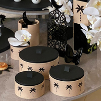 Boîtes de rangement vides en cuir de luxe pour Baklava, chocolats et bonbons, décoratives, pour fêtes et mariages
