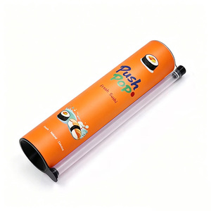 Boîte cylindrique en papier de qualité alimentaire écologique, recyclable, avec logo personnalisé, tube à sushi push pop pour <span class=keywords><strong>la</strong></span> restauration - Product Image 4