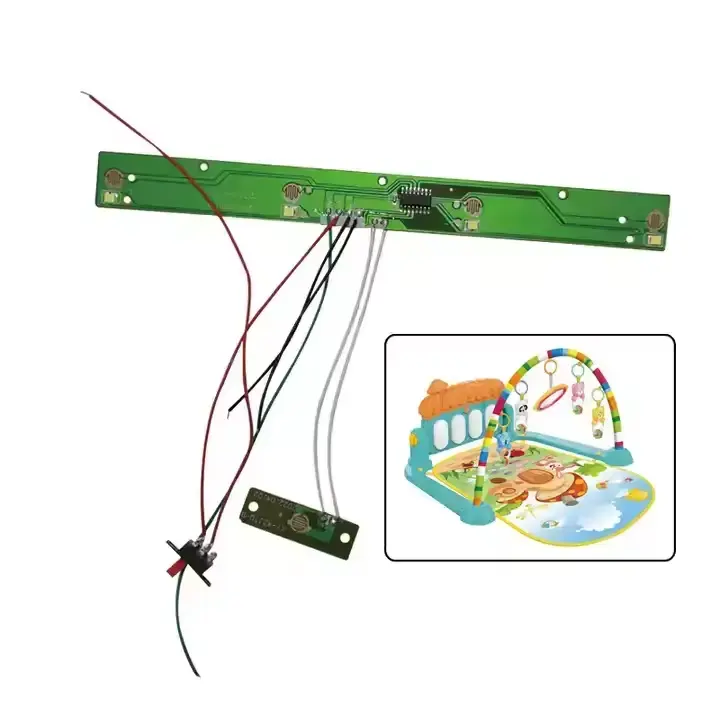 Baby Gym Play Mat 4 teclas pedal piano juguete PCBA tablero piano teclado PCB placa de circuito PCB para juguetes electrónicos