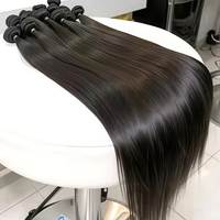 Prix d'usine 100% Cheveux Humains Vierges Bruts Vietnamiens Lisses et Soyeux, Lots de Mèches de Cheveux Humains 12A Vierges à Cuticules Alignées