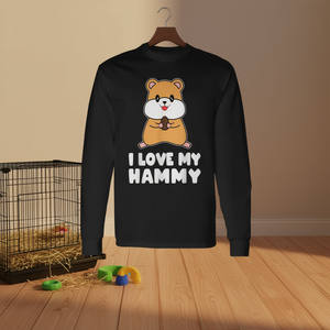 T-shirt à manches longues I Love My Hammy Cute Hamster - Product Image 3