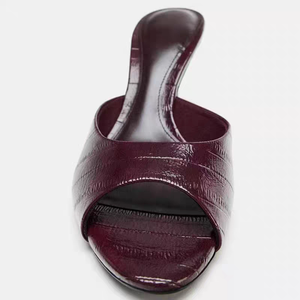 Nuova Collezione Estate 2026 Z-brand: <span class=keywords><strong>Sandali</strong></span> Sexy Versatili con <span class=keywords><strong>Tacco</strong></span> <span class=keywords><strong>Alto</strong></span>, Punta Aperta, Tinta Unita e <span class=keywords><strong>Tacco</strong></span> a Spillo - Product Image 2