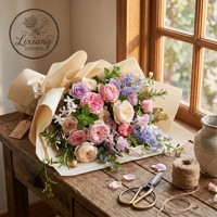 Papier d'emballage pour fleurs imperméable OPP mat, matériel d'emballage pour bouquets floraux, fournitures pour fleuristes, 20 feuilles/paquet