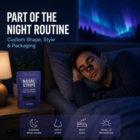 Bandes nasales anti-ronflement personnalisées OEM, respirantes, patch nasal sportif pour une meilleure respiration et un sommeil amélioré