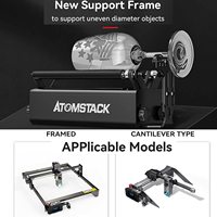 Module de machine de gravure laser rotative Atomstack R3 Pro amélioré avec cadre de support séparable et tours d'extension