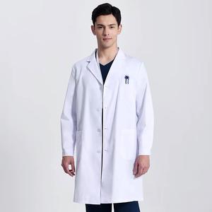 Uniforme blanc de médecin de l'hôpital Scrubs unisexe avec blouse de laboratoire imprimée à manches courtes et modèle OEM global de l'infirmière - Product Image 6