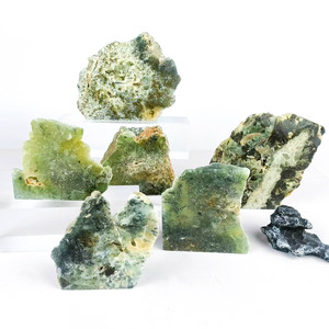 All'ingrosso cristalli curativi Semi lucidati naturali <span class=keywords><strong>Prehnite</strong></span> <span class=keywords><strong>pietra</strong></span> grezza per la decorazione domestica - Product Image 1