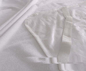 Kain katun Polyester Terry 80/20 Terry bantalan tahan air bantalan kasur belakang tidak licin dengan 4 sisi bantalan pita elastis - Product Image 5