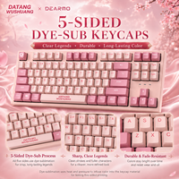 Clavier mécanique F87 Star Destroyer Edition Collab Tri-mode sans fil 2.4G, avec joint, interrupteurs rouges remplaçables à chaud, RGB, pour le jeu et le bureau