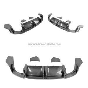 Diffuseur de pare-chocs arrière en fibre de carbone de style P pour <span class=keywords><strong>Audi</strong></span> TTRS MK3 2020 et plus - Product Image 3