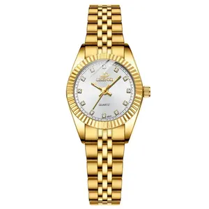 CHENXI 004 Reloj de moda para mujer, reloj informal impermeable de lujo para mujer, reloj de pulsera de cuarzo, reloj de acero inoxidable, reloj informal de agua