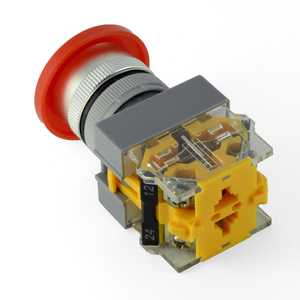 Interruptor de botón tipo hongo ONPOW 22mm LAS0-Q-11YM-21 - Product Image 1