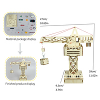 Kit Scientifique Éducatif STEM, Modèle de Véhicule en Bois Découpé au Laser 3D, Jouet d'Apprentissage STEM, Kit Scientifique DIY
