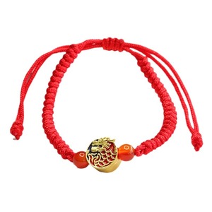 2026 ซีมัง สายคล้องข้อมือหินอาเกตสีแดง รูปปลาหยู ลองเมิน สร้อยข้อมือเครื่องประดับประจำปี ขายส่ง รุ่น S3122905 - Product Image 1