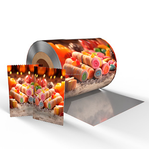 Rollo de <span class=keywords><strong>Película</strong></span> de Plástico Laminado de Grado Alimenticio Personalizado para Envasado de Galletas, Dulces, Bocadillos, Chocolate y Leche - Product Image 3