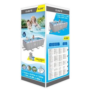 <span class=keywords><strong>Piscine</strong></span> familiale rectangulaire <span class=keywords><strong>Jilong</strong></span> Avenli 17727, structure en PVC gonflable, <span class=keywords><strong>piscine</strong></span> pour enfants, 4,0 m x 2,07 m x 1,22 m - Product Image 6