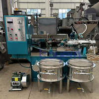 Presse à huile automatique commerciale pour l'extraction d'huile d'olive, capacité de 400 kg/h, construction en acier inoxydable