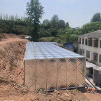 Industrieller 100.000-Liter-Wassertank, feuerverzinkter Wellblechstahl-Aquakultur- und Regenwassertank 50m³ mit Zubehör