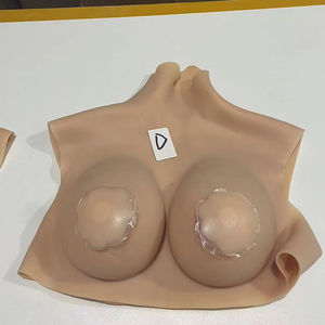 Forme de poitrine à col haut réaliste mâle à femelle Silicone seins faux seins avec B-G pour Crossdresser Sissy travesti Cosplay - Product Image 3