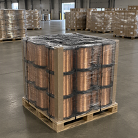 Fil magnétique en cuivre recouvert d'aluminium (CCA) émaillé en polyuréthane, solide et soudable, 0,2 mm, pour bobine haute fréquence