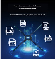 Itat3d 3D LED Hologram ekran projektör kapalı siyah Wifi ekran alışveriş merkezi için 24V SDK ile Video duvar ve Fan ekran