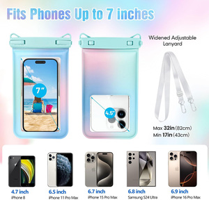 Fundas Impermeables <span class=keywords><strong>para</strong></span> <span class=keywords><strong>Celular</strong></span> con Doble Gancho Y2K, <span class=keywords><strong>Funda</strong></span> Impermeable <span class=keywords><strong>para</strong></span> Teléfono Móvil con Ventana Transparente de PVC <span class=keywords><strong>para</strong></span> Chicas - Product Image 6