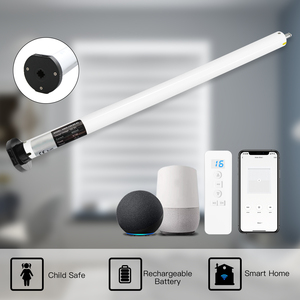 Persianas Enrollables Motorizadas Inteligentes de Alta Calidad con Control Remoto WiFi, Compatibles con Google <span class=keywords><strong>Alexa</strong></span>, Diseño Zebra, Tamaño Personalizado para Ventanas - Product Image 5