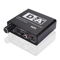 Convertidor analógico digital, amplificador de auriculares, decodificador, Toslink, soporte Coaxial, chaqueta de PVC, HDMI, PC, portátil, DVD, altavoz de 1080p