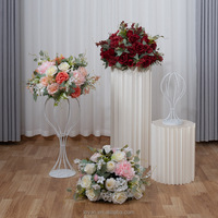 Fournitures de décoration de mariage personnalisées, support à fleurs pour mariage, boule de fleurs, centre de table pour mariage, centre de table pour table de mariage
