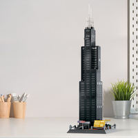 Wange 5228 America Chicago Willis Tower Ensemble de blocs de construction de 1235 pièces Jouet de construction pour enfants Unisexe Assemblage