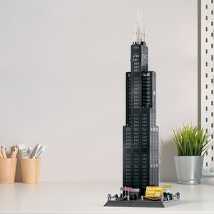 Wange 5228, Torre Willis de Chicago, América, 1235 Piezas, Bloques de Construcción, Modelo de Ladrillos, Juego de Bloques de Construcción para Niños Unisex, Juguete de Plástico - Product Image 3