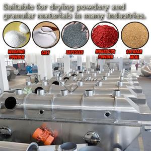 Séchoir continu à sel et sucre pour granulés Levure alimentaire Séchoir à <span class=keywords><strong>lit</strong></span> fluidisé vibrant Ligne de production d'essence de poulet - Product Image 3