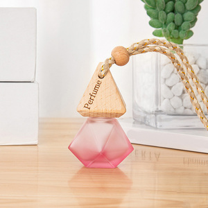 Ambientador de aire para coche esmerilado de 6ml, botella de Perfume colgante, difusor de aceite esencial de vidrio vacío, decoración colgante para coche - Product Image 5