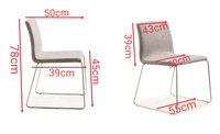 Chaise de salle à manger au design moderne et confortable, chaise de loisirs