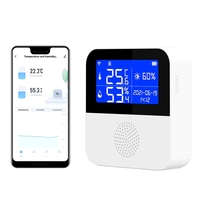 Sensor de Temperatura y Humedad WIFI con Medidor de Humedad del Suelo, Termómetro para Interiores y Exteriores, Compatible con Alexa y Google Home