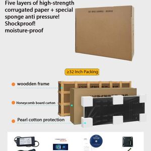 Señalización digital de 65 pulgadas montada en la pared y pantalla HD Lcd 2K 4K Máquina de publicidad multimedia de alta resolución - Product Image 6