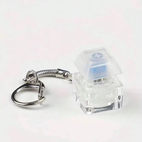 Porte-clés de clavier créatif et coloré, très populaire, avec impression UV, design de dessin animé, en PVC - Cadeau