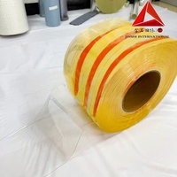 Rouleau de rideau en bande PVC transparente Jin Shi, coupe-vent, pour entrepôt frigorifique, rideau de porte en plastique, matière première, découpe sur mesure
