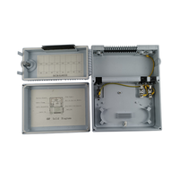 Kotak Distribusi Serat Optik Luar Ruangan Standar Telkom Indonesia IP65 FTTH 16 Core Pintu Ganda ODP Splitter FAT Box